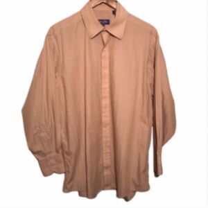 Men’s Sean John Tan Dress Shirt Button Down  Shirt